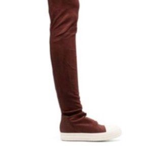 Rick Owens FW14 Moody Thigh High Boots In Blood Red Size